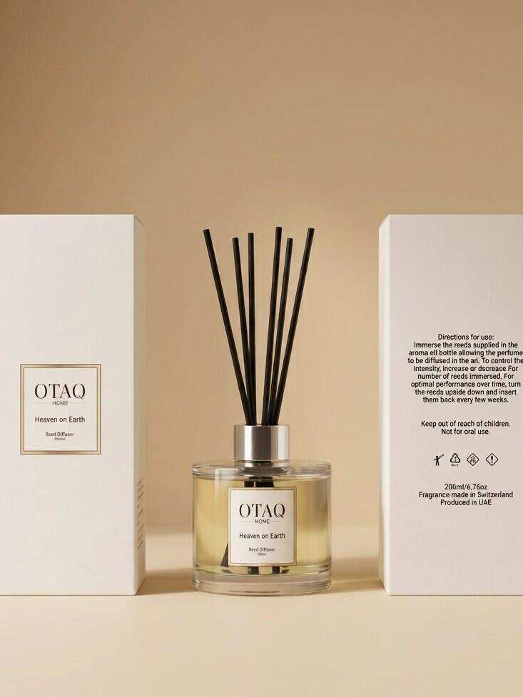 Otaq Hotel branded reed diffuser — private label fragrance supply UAE